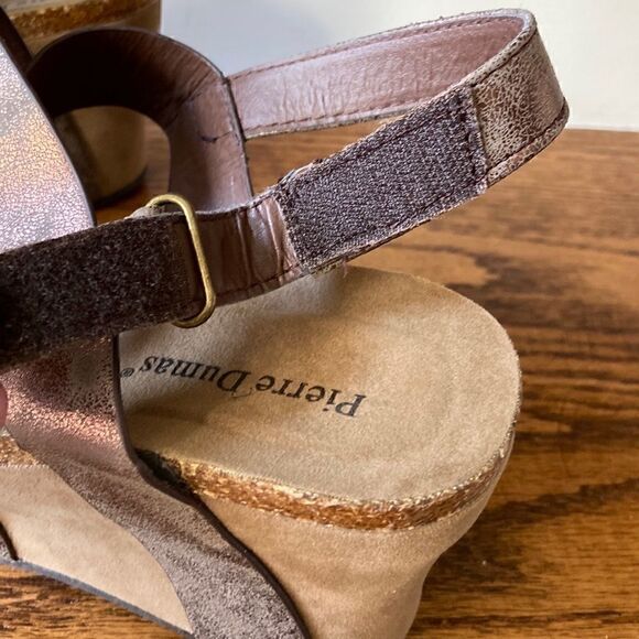 pierre Dumas Bronze Hester 5 Wedge - Size 10 - Picture 3 of 9